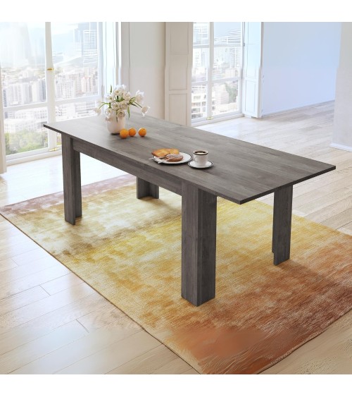Tavolo allungabile Anthony 160x88x75 H cm colore ancona oak stile shabby