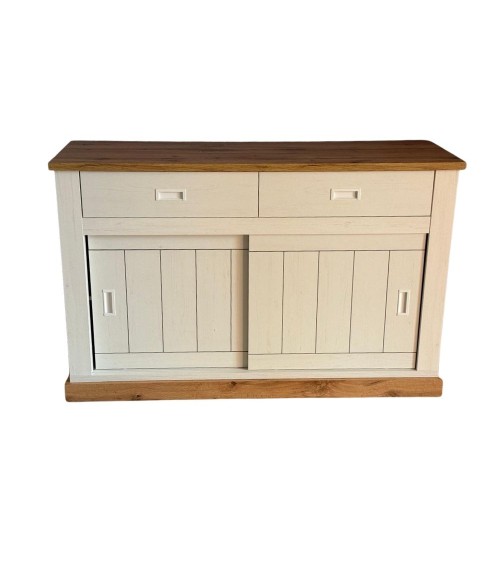 Madia AnthonyIII 52 con 2 ante scorrevoli e 2 cassetti colore rovere wotan e anderson pine stile shabby