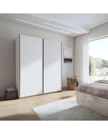 Armadio Corrent180 2 ante scorrevoli colore bianco