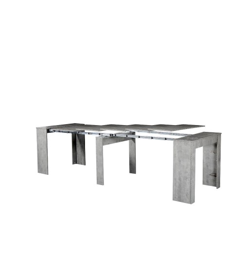 Consolle allungabile Ofelia colore grigio cemento