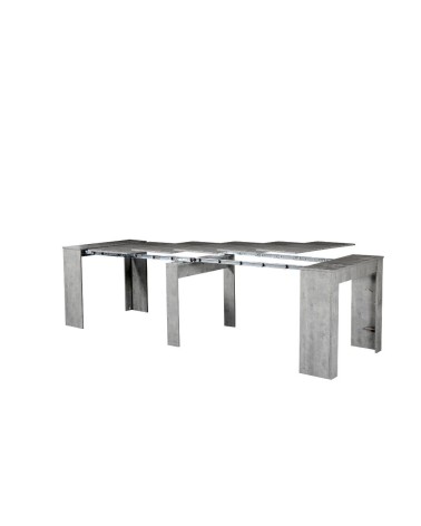 Consolle allungabile Ofelia colore grigio cemento