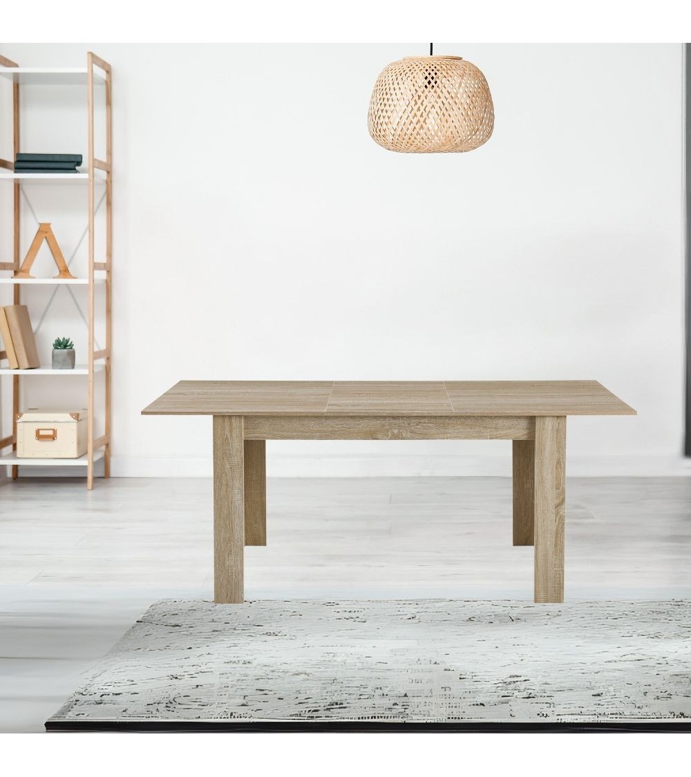 Tavolo allungabile Tony colore rovere 140x90x78 cm.