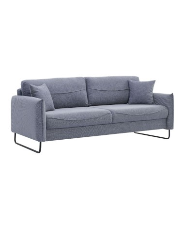Divano letto Fly in Twist 18 grigio chiaro con piedi neri
