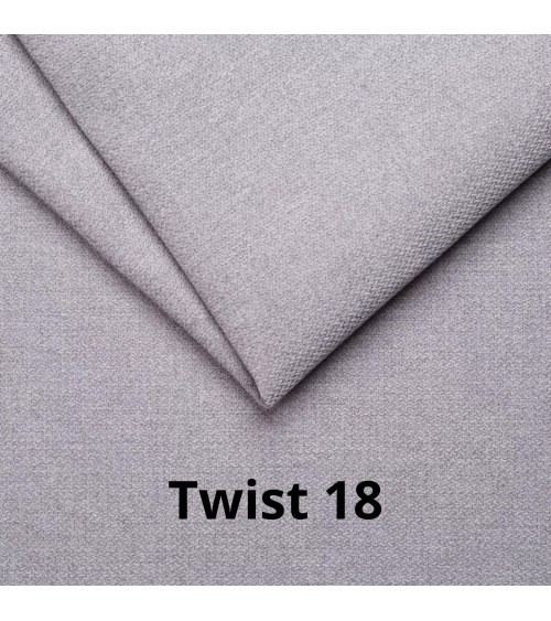 Divano letto Fly in Twist 18 grigio chiaro con piedi neri