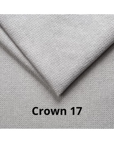 Divano letto con penisola Fermina Lounge con doppio contenitore in Crown 17 grigio chiaro