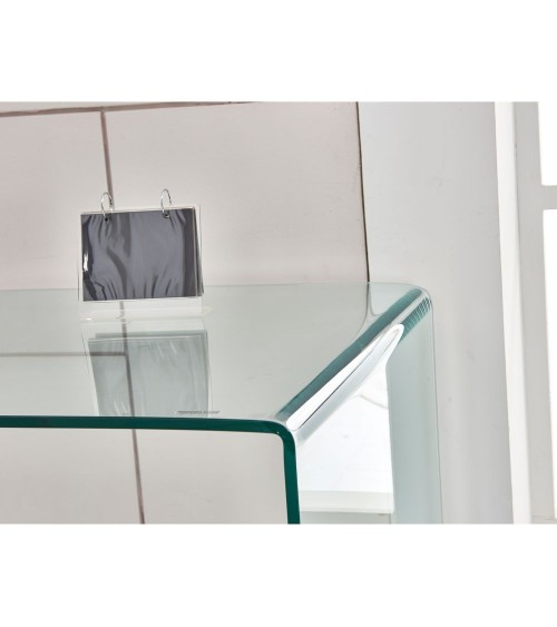 Tavolo scrivania Tamerice in vetro temperato 125x70x75 cm.