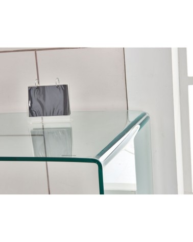 Tavolo scrivania Tamerice in vetro temperato 125x70x75 cm.