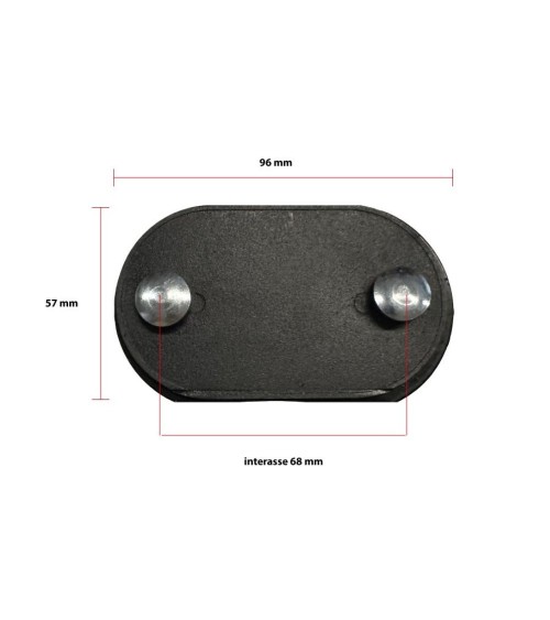 Set 4 piedini per rete H 35 cm.