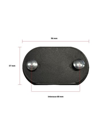 Set 4 piedini per rete H 35 cm.