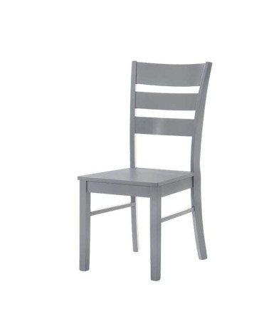 Sedia in legno Lisa colore grigio H 99x46x54.5 cm. set 2 pezzi