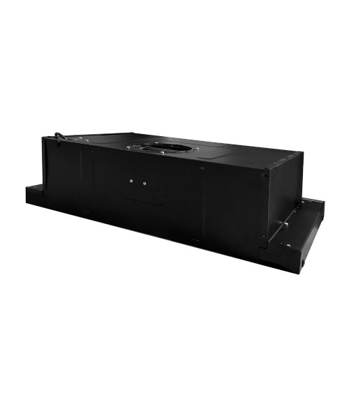 Cappaintegrata Samet New Slim sottopensile potenza aspirante 250 m3/h luce led 60 nero con frontalino inox