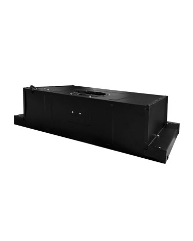 Cappaintegrata Samet New Slim sottopensile potenza aspirante 250 m3/h luce led 60 nero con frontalino inox