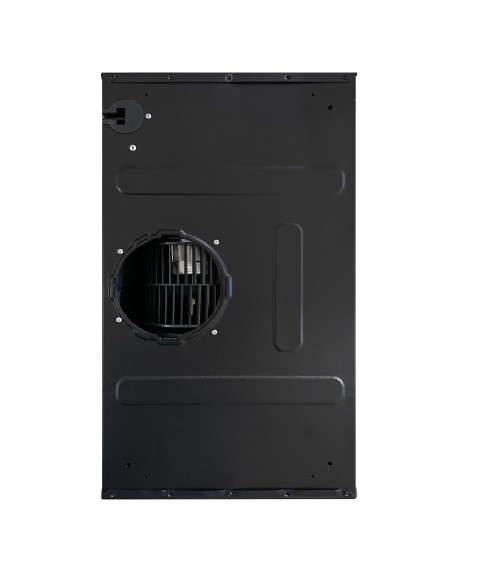 Cappaintegrata Samet New Slim sottopensile potenza aspirante 250 m3/h luce led 60 nero con frontalino inox