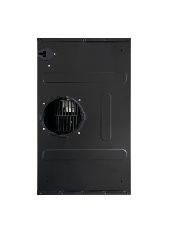 Cappaintegrata Samet New Slim sottopensile potenza aspirante 250 m3/h luce led 60 nero con frontalino inox