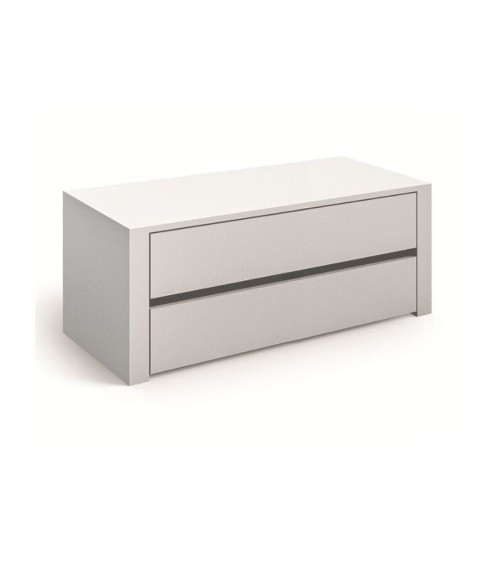 Cassettiera interna Alice 836 con lati finiti 2 cassetti colore bianco