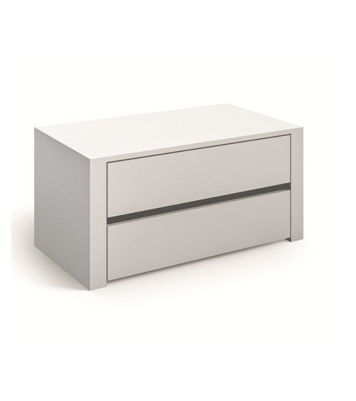 Cassettiera interna Alice 778 con lati finiti 2 cassetti colore bianco