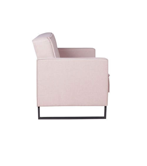 Divano letto contenitore Legen 3 posti in vellutino rosa antico 12-450