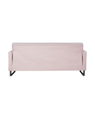 Divano letto contenitore Legen 3 posti in vellutino rosa antico 12-450