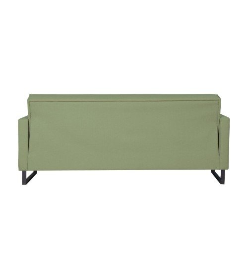 Divano letto contenitore Legen 3 posti in vellutino verde oliva 18-450