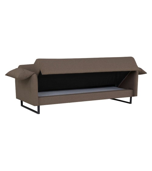 Divano letto Odin 3 posti in tessuto beige 05-370