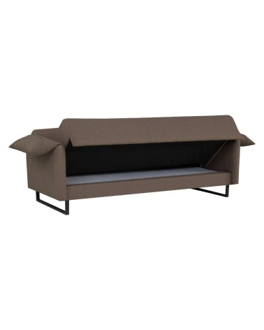 Divano letto Odin 3 posti in tessuto beige 05-370