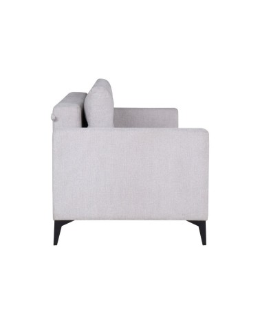 Divano letto Derry 3 posti in tessuto grigio chiaro 07-900