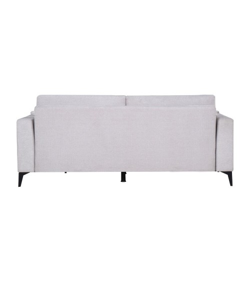 Divano letto Derry 3 posti in tessuto grigio chiaro 07-900