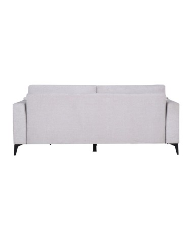 Divano letto Derry 3 posti in tessuto grigio chiaro 07-900