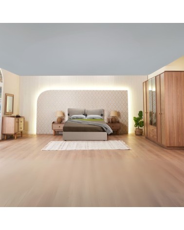 Camera da letto Natura colore rovere miele effetto vimini