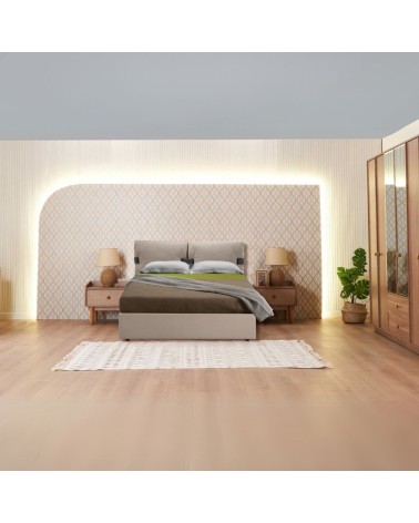 Camera da letto Natura colore rovere miele effetto vimini