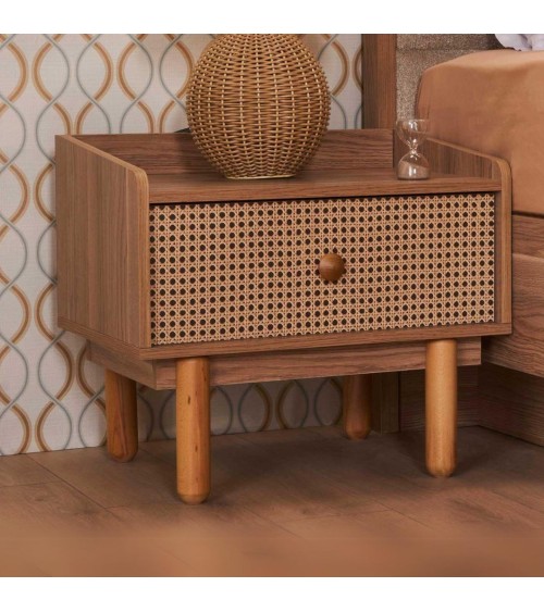 Camera da letto Natura colore rovere miele effetto vimini