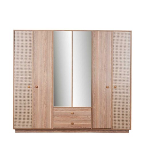 Camera da letto Natura colore rovere miele effetto vimini