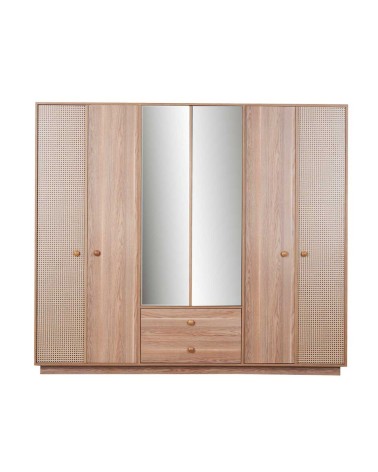 Camera da letto Natura colore rovere miele effetto vimini
