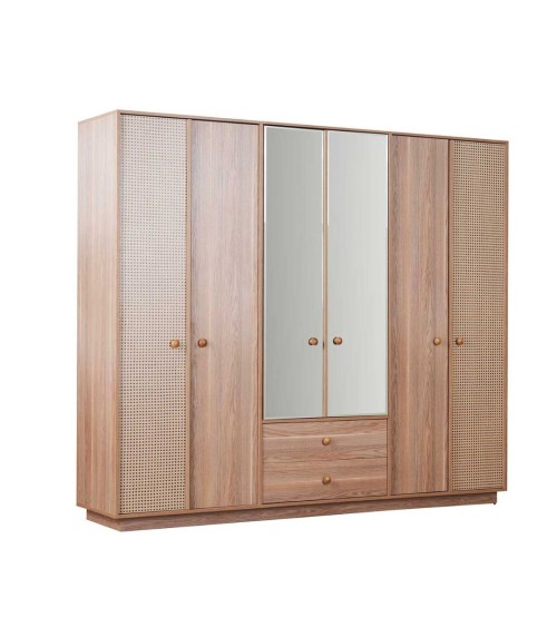 Camera da letto Natura colore rovere miele effetto vimini