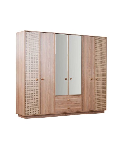 Camera da letto Natura colore rovere miele effetto vimini