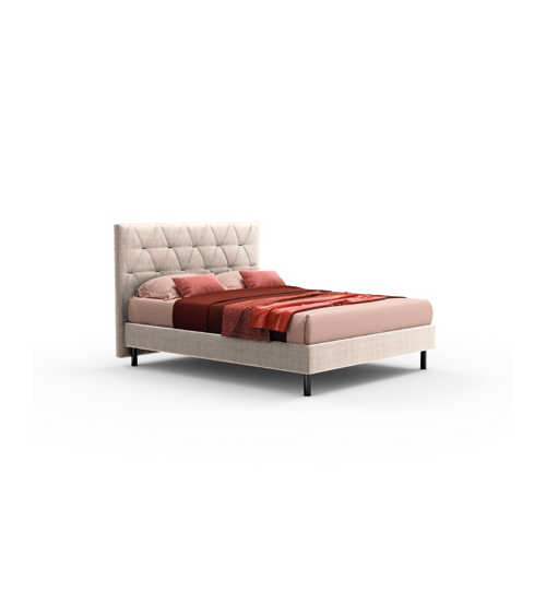 Camera da letto Pastel in colore beige, noce e dark coffee