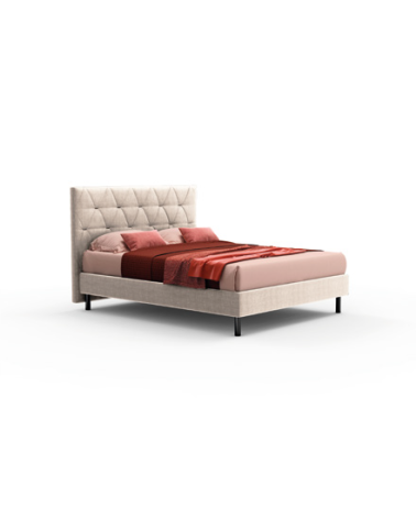 Camera da letto Pastel in colore beige, noce e dark coffee