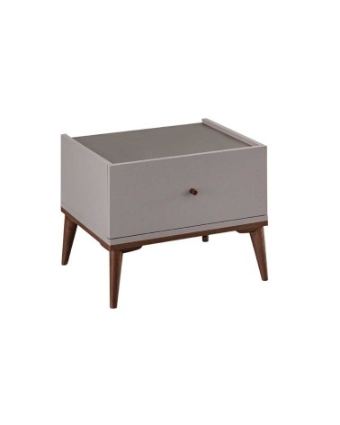 Camera da letto Pastel in colore beige, noce e dark coffee