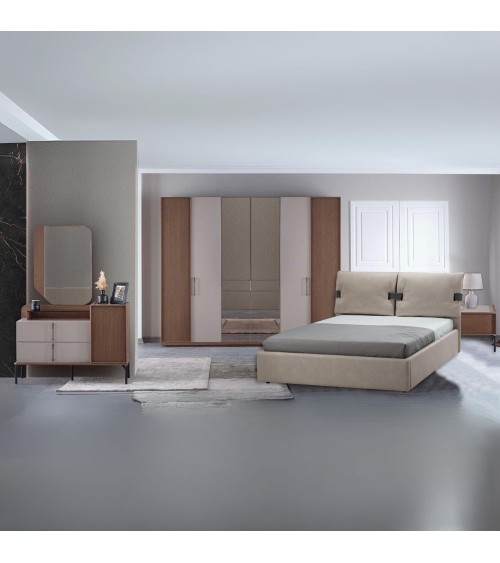 Camera da letto Vega colore dolunay beige e kaplan 321