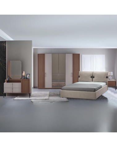 Camera da letto Vega colore dolunay beige e kaplan 321