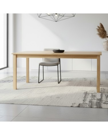 Tavolo Dori in legno colore rovere H 73x140x80 cm.