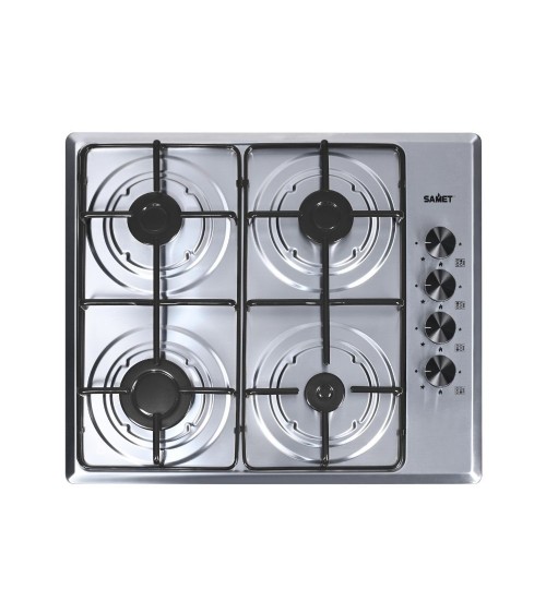 Cucina Asti 180 cm. reversibile elettrodomestici inclusi colore rovere grigio chiaro e maniglie in metallo nero