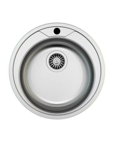 Lavello incasso SA02 monostampo diametro 51 cm. inox
