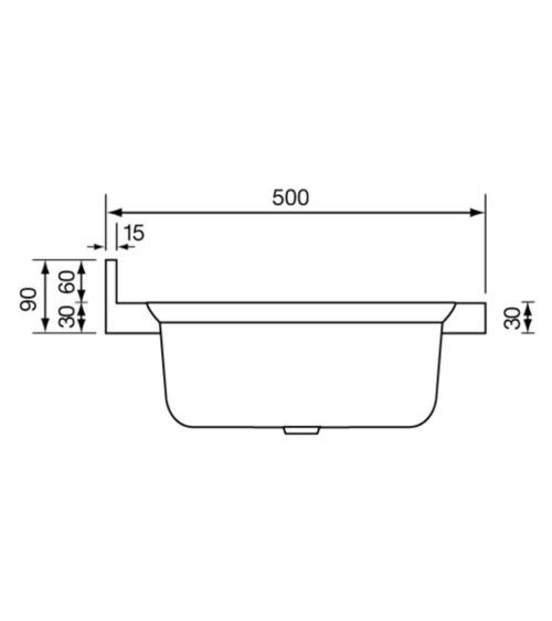 Lavello appoggio Mondial 120x50 con 2 vasche a destra e gocciolatoio sinistro con alzatina inox