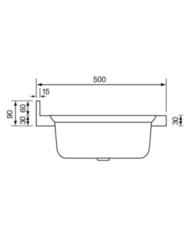 Lavello appoggio Mondial 120x50 con 2 vasche a destra e gocciolatoio sinistro con alzatina inox