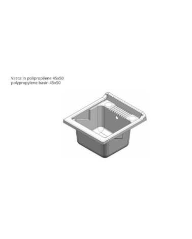 Mobile lavatoio Garden 45x50 cm 1 anta colore bianco