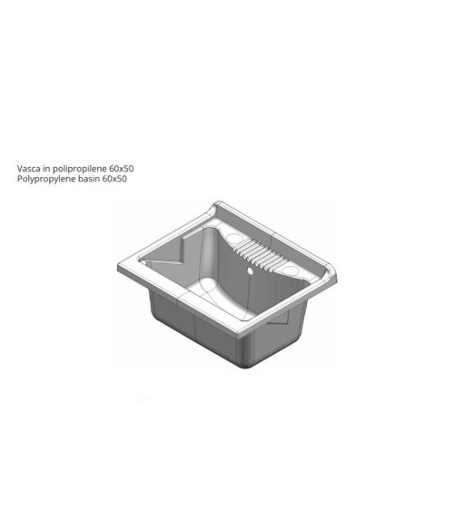 Mobile lavatoio Garden 60x50 cm 2 ante colore bianco
