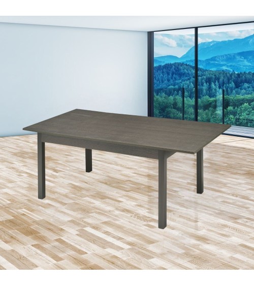 Tavolo allungabile Firenze rovere grafite 120x80