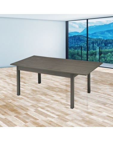 Tavolo allungabile Firenze rovere grafite 120x80