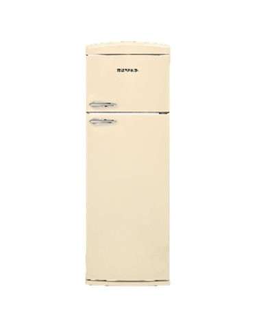 Frigorifero doppia porta TKBM346BREF 311 LT colore beige retrò Telefunken classe F